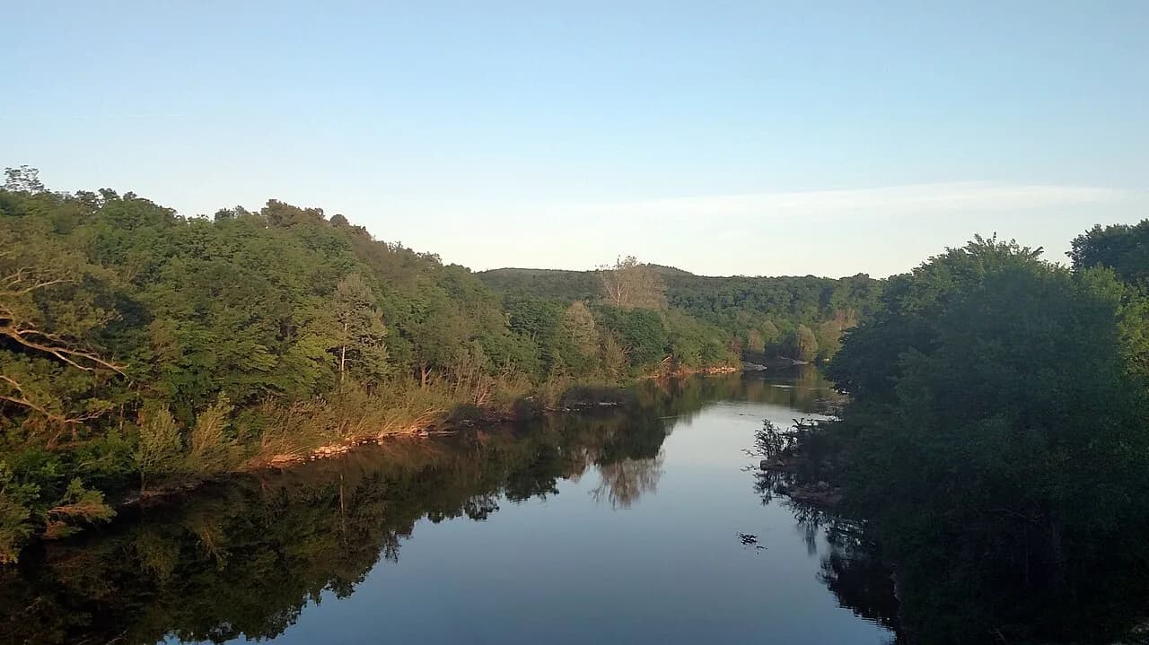 Crooked Creek at Highway 14 in Yellville.